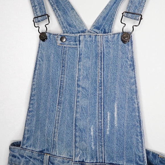 Forever 21 | Denim Distressed Overalls - Picture 3 of 6